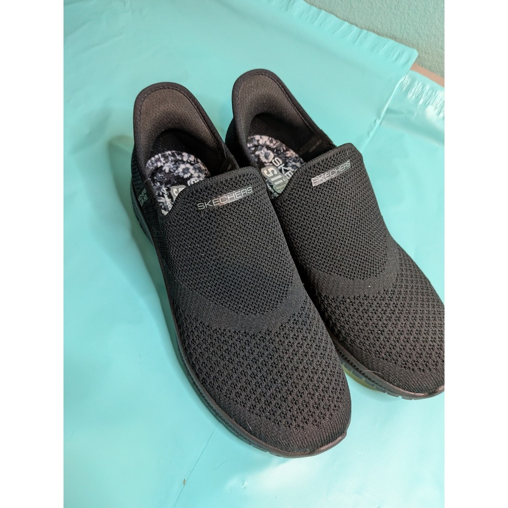 Skechers Hands Free Slip-ins Ultra Flex 3.0 Smooth Step Black 104425 Womens 6.5